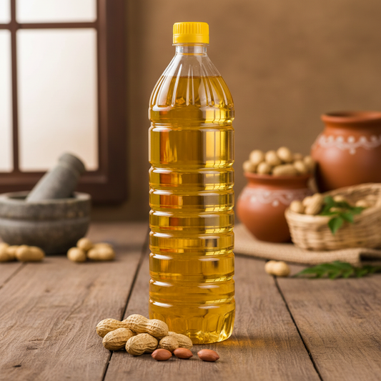 Pure Chekku/Ghani Groundnut Oil